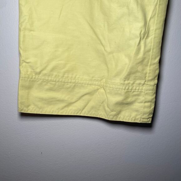 Horny Toad Light Yellow Cotton Blend Wide Leg Pants Y2K Gorpcore Women's size 4 - Picture 5 of 11